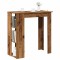 vidaXL Masă bar cu rafturi, lemn vechi, 102x50x103,5 cm lemn prelucrat 856760