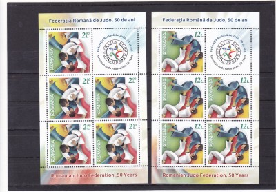 Romania 2018 - LP 2194 b nestampilat - 50 ani Federatia Romana de Judo.MINICOLI. foto