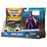 MONSTER JAM MACHETA GROPARUL SI GRIM SuperHeroes ToysZone, Spin Master