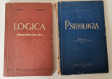Lot 2 Manuale vechi Psihologia 1958 si Logica 1959, Didactica si Pedagogica