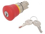 Comutator de Siguranță cu Cheie Roșie 22mm IP67