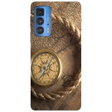 Husa compatibila cu Motorola Moto G51 5G model Vintage compass, Silicon, TPU, Viceversa, Transparent, Carcasa