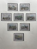 Seria Completă Austria 1964 - Vederi Viena WIPA 1965, Puncte Cardinale, 8v, MNH -A150