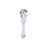 Cumpara ieftin Jucarie Unicorn de facut baloane de sapun, cu sunet si lumina , 30 cm, Oem