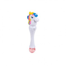 Jucarie Unicorn de facut baloane de sapun, cu sunet si lumina , 30 cm