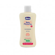 Chicco Baby Moments Sensitive Ulei de baie dermatologic, 200 ml, 0 luni+