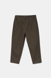 Barbour pantaloni de bumbac Bayview Herringbone Trouser bărbați, culoarea verde, cu fason chinos, MTR0765