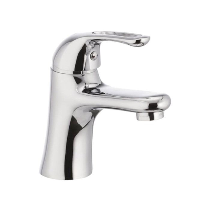Baterie pentru baie Yota Mixxus, silumin, monocomanda, carcasa polimer, Argintiu
