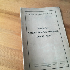 PR.IOAN STANCIU(GR.-CATOLIC),MARTURIILE CARTILOR BISERICII DESPRE PAPA-DEDICATIE