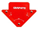 Echer Magnetic de Sudură GRAPHITE 82x120x13mm 11,4kg Cod 56H901