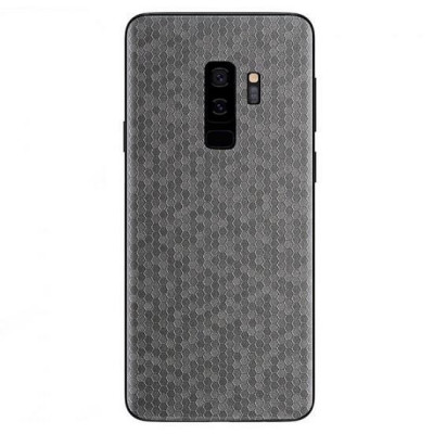 Set Folii Skin Acoperire 360 Compatibile cu Samsung Galaxy S9 Plus (Set 2) - ApcGsm Wraps HoneyComb Gray foto