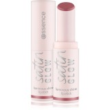 essence satin GLOW ruj cremos cu finisaj satinat culoare 03 Rose And Shine 3.5 g