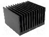Radiator extrudat, aluminiu, 100mm x 112mm, neagra, FISCHER ELEKTRONIK - SK 121 100 SA