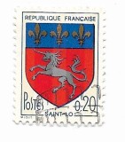 Franta - Stema oras, 1966 - serie obliterata