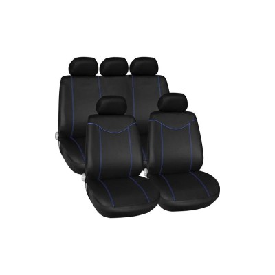 Set huse scaune auto Streetwize Racing Style Blue, 11 piese, set fata + spate AutoDrive ProParts foto