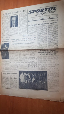 ziarul sportul popular 20 februarie 1964-poezia sportului de victor eftimiu foto