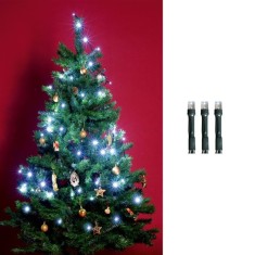 Ghirlanda 100 led-uri lumina statica, lungime 9.5 metri, interior, alimentare retea sursa lumina alb rece foto