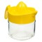 Storcător de citrice cu capac galben, capacitate 300 ml, sticlă și plastic