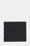 HUGO portofel de piele culoarea negru, 50552780