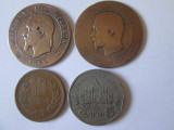 Lot 4 monede:Franta,Japonia,Thailanda,vedeți imaginile
