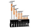 Kit chei hexagonale NEO TOOLS 09-509 cu m&acirc;ner T tip stand