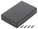 Carcasă universală neagră ABS IP40 70x105x20mm