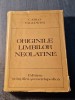Originile limbilor neolatine Carlo Tagliavini