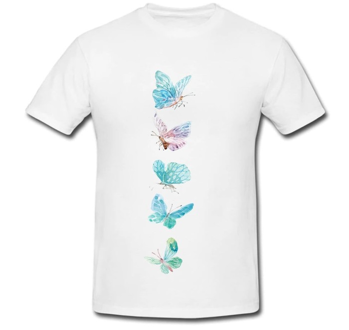 Tricou &quot; Fluturi albastri &quot;