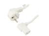Cablu Alimentare CEE 7/7 Ștecăr Unghi 90&deg; IEC C13 5m, Goobay