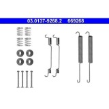 Set accesorii reparatie saboti frana Ate 03013792682, parte montare : punte spate