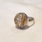 unic INEL argint cu CUART RUTILAT de efect EXCEPTIONAL vintage RAR splendid