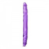 Dildo Dublu B Yours, PVC, Violet, 35 cm