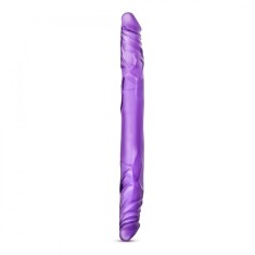 Dildo Dublu B Yours, PVC, Violet, 35 cm