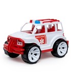 Masinuta Ambulanta Jeep 32 Cm, Jucarie Copii Plastic Non-Toxic, Recomandat Peste 3 Ani, Fabricat in Ucraina