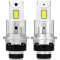 Set 2 Becuri LED D2S/R Auto, 75w, 30.000 Lumeni, Lumina Alba 6500K, 12-24 Volti, CSP, Canbus, Radiator Aluminiu AutoREY&reg; Premium