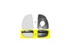 Geam oglinda Citroen Jumper 1999-2006, Fiat Ducato, 1999-2006, Peugeot Boxer 1999-2006, Dreapta, Crom, Fara incalzire, Inferioara , panoramica, View