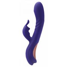 Vibartor Iepuras Harper Midnight, 10 Moduri Vibratii, Silicon, USB, Mov, 22.2 cm