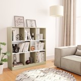 Cumpara ieftin Bibliotecă, alb/stejar sonoma, 97,5x29,5x100 cm, lemn prelucrat