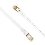 Cablu retea plat PNI U7200W CAT7 S/STP 10 Gbps 20 m alb