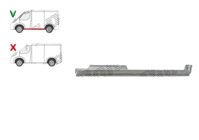 Prag Ford Transit/Tourneo Connect (C170) 05.2003-09.2006(Cu 2 Usi), Ford Transit/Tourneo Connect (C170) 09.2006-06.2009(Cu 4 Usi) , partea Fata Stang foto