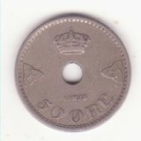 Norvegia 50 &Oslash;re 1928 - Haakon VII