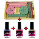 Cumpara ieftin Kit Manichiura Japoneza P.Shine + 3 Uleiuri Unghii CADOU (Pineapple, Almond, Lemon) - Refacere, Crestere Unghii