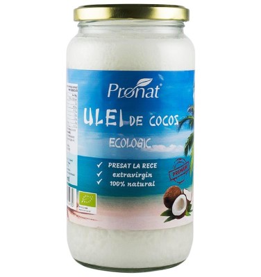 Ulei de Cocos Extravirgin Bio Presat la Rece Pronat 1000ml foto