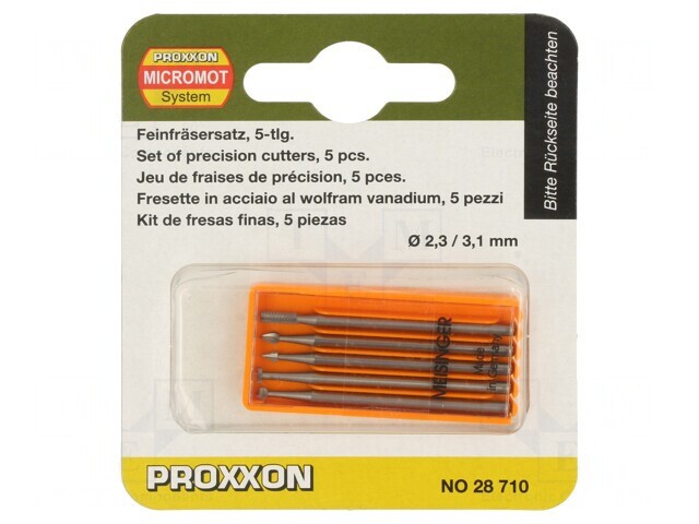 Set freze oțel vanadiu tungsten 5 buc.