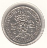 MAREA BRITANIE ANGLIA - 2 SHILLINGS 1945 , Ag500, LM1.45