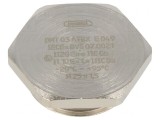 Capac de protecție IP68 M25 1,5 Nichel Alamă
