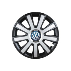 Set 4 capace roti Flash Gri-Negru R14 pentru gama auto Volkswagen
