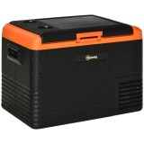Outsunny Răcitor electric portabil 40L, frigider congelator cu m&acirc;nere, 58,7L x 36,5l x 43,8&Icirc; cm portocaliu și negru | Aosom Romania