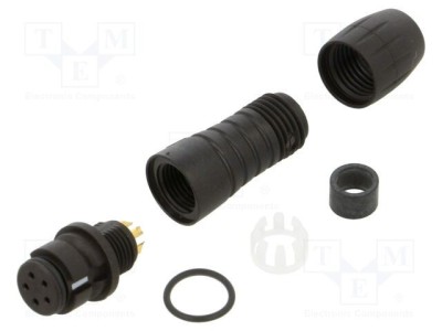Conector circular BINDER 620 5 pini mamă lipire IP67 60V 2A foto