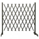 Gossi gard cu zabrele de gradina, gri, 180x100 cm, lemn de brad